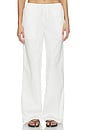 view 1 of 6 Lyndzi Drawstring Pant in White