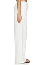 view 3 of 6 Lyndzi Drawstring Pant in White