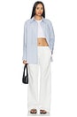 view 5 of 6 Lyndzi Drawstring Pant in White