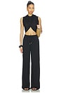 view 5 of 6 Beth Drawstring Pant in Black