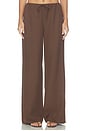 view 1 of 6 Louisa Drawstring Pant in Brown
