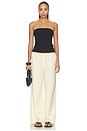 view 5 of 6 Sama Drawstring Pant in Butter Yellow