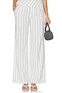 view 1 of 7 PANTALÓN RAINEY in Black & White Stripe