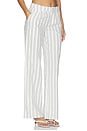 view 3 of 7 PANTALÓN RAINEY in Black & White Stripe
