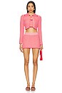 view 5 of 6 Fran Mini Skirt in Red