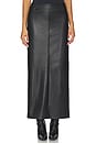 view 1 of 6 Kayla Faux Leather Skirt in Black