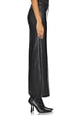view 3 of 6 Kayla Faux Leather Skirt in Black
