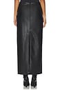 view 4 of 6 Kayla Faux Leather Skirt in Black