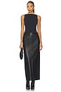view 5 of 6 Kayla Faux Leather Skirt in Black