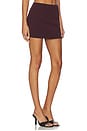 view 2 of 6 Sable Mini Skirt in Burgundy