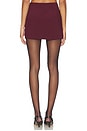 view 4 of 6 Mamie Mini Skirt in Burgundy