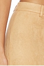 view 6 of 6 Bailey Faux Suede Skirt in Light Beige