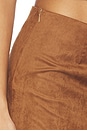 view 6 of 6 Aiya Faux Suede Skirt in Brown
