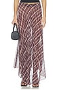 view 1 of 6 FALDA DIANNE in Burgundy Plaid