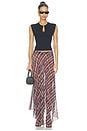 view 6 of 6 FALDA DIANNE in Burgundy Plaid