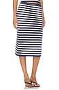 view 2 of 6 Jolene Midi Skirt in Navy Stripe