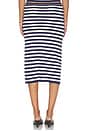 view 4 of 6 Jolene Midi Skirt in Navy Stripe