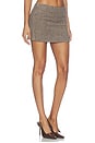 view 2 of 6 Emory Mini Skirt in Brown Plaid