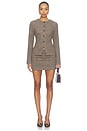 view 6 of 6 Emory Mini Skirt in Brown Plaid