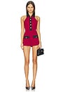 view 1 of 3 Jemma Romper in Burgundy