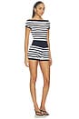 view 2 of 4 SET SHORTS GIANNA in Navy & White Stripe