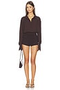 view 1 of 3 Clarissa Romper in Dark Brown
