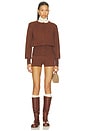 view 1 of 4 Belle Short Set in Brown
