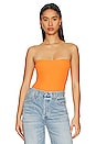view 1 of 5 Maiah Strapless Bodysuit in Orange
