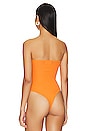 view 4 of 5 Maiah Strapless Bodysuit in Orange