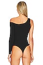 view 4 of 5 Cienna Asymmetrical Bodysuit in Black