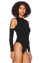 view 3 of 5 Frida Cold Shoulder Bodysuit in Black
