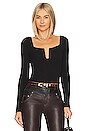 view 1 of 4 Aline Puff Sleeve Top in Black