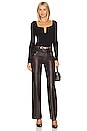 view 4 of 4 Aline Puff Sleeve Top in Black