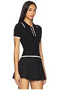 view 2 of 4 Katrina Knit Polo Top in Black