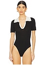 view 2 of 5 Drea Bodysuit in Black & White
