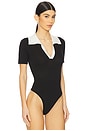 view 3 of 5 Drea Bodysuit in Black & White