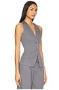 view 2 of 4 Libbi Open Back Vest in Grey