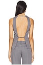 view 3 of 4 Libbi Open Back Vest in Grey