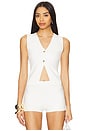 view 1 of 4 Lilah Knit Vest in Ivory