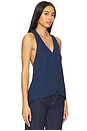 view 2 of 4 Rhae Open Back Vest in Navy