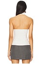 view 3 of 4 Selene Top in White Pinstripe