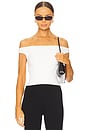 view 1 of 4 Kelli Off Shoulder Top in White