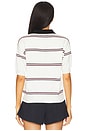 view 3 of 4 Francesca Polo Top in Multi Stripe