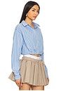 view 2 of 5 Alexandra Top in Blue Stripe