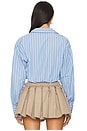 view 3 of 5 Alexandra Top in Blue Stripe