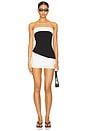 view 4 of 4 Marcie Strapless Top in Black & White