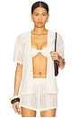 view 1 of 4 Rosie Button Up Top in Cream