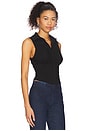view 2 of 4 Pattie Button Up Top in Black