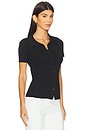 view 2 of 4 Kelia Button Up Top in Black
