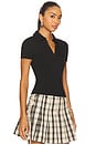 view 2 of 4 Terri Polo Top in Black